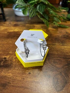 Bomb Party OG Unicorn Hematite Hoops